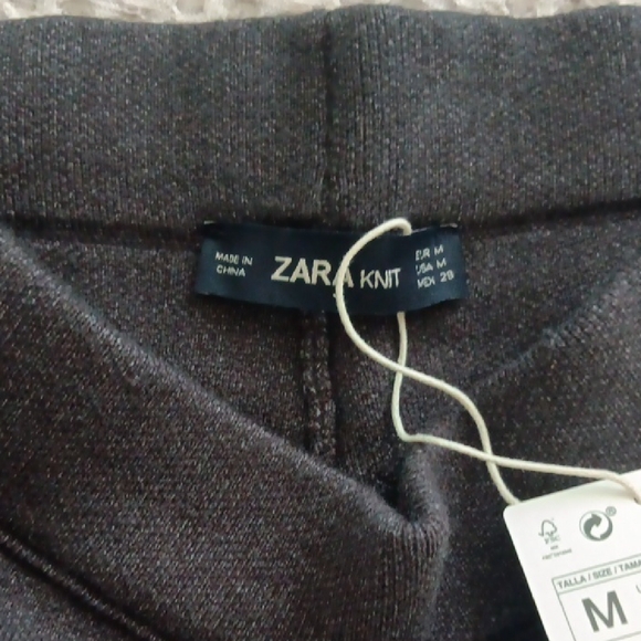 Zara Charcoal Wide Leg Pants NWT $60.00 - Picture 5 of 7